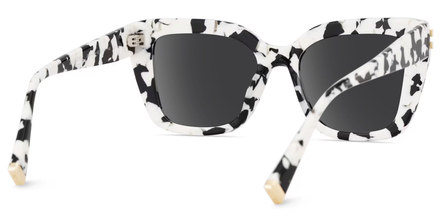 Cardozo Square Cow Print Sunglasses for Women & Men | ZEELOOL4