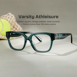 Blake Green Square Glasses0