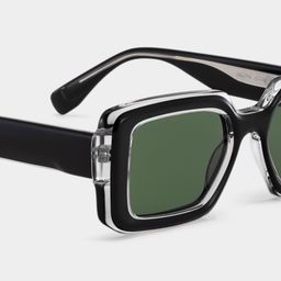 Eira Black Rectangle Sunglasses4