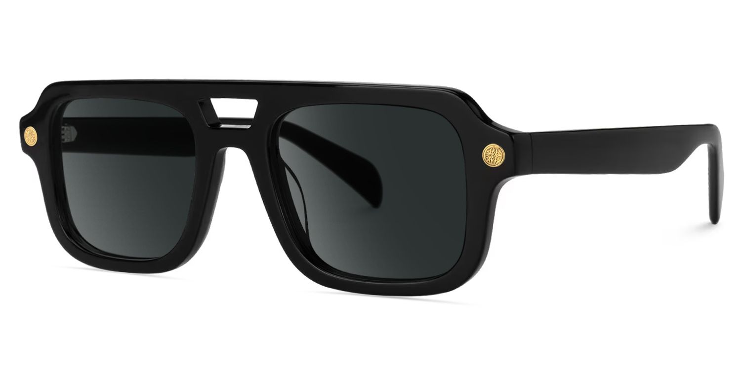 Ismail Aviator Black Sunglasses for Women & Men | ZEELOOL1