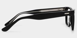Robert Black Rectangle Glasses4