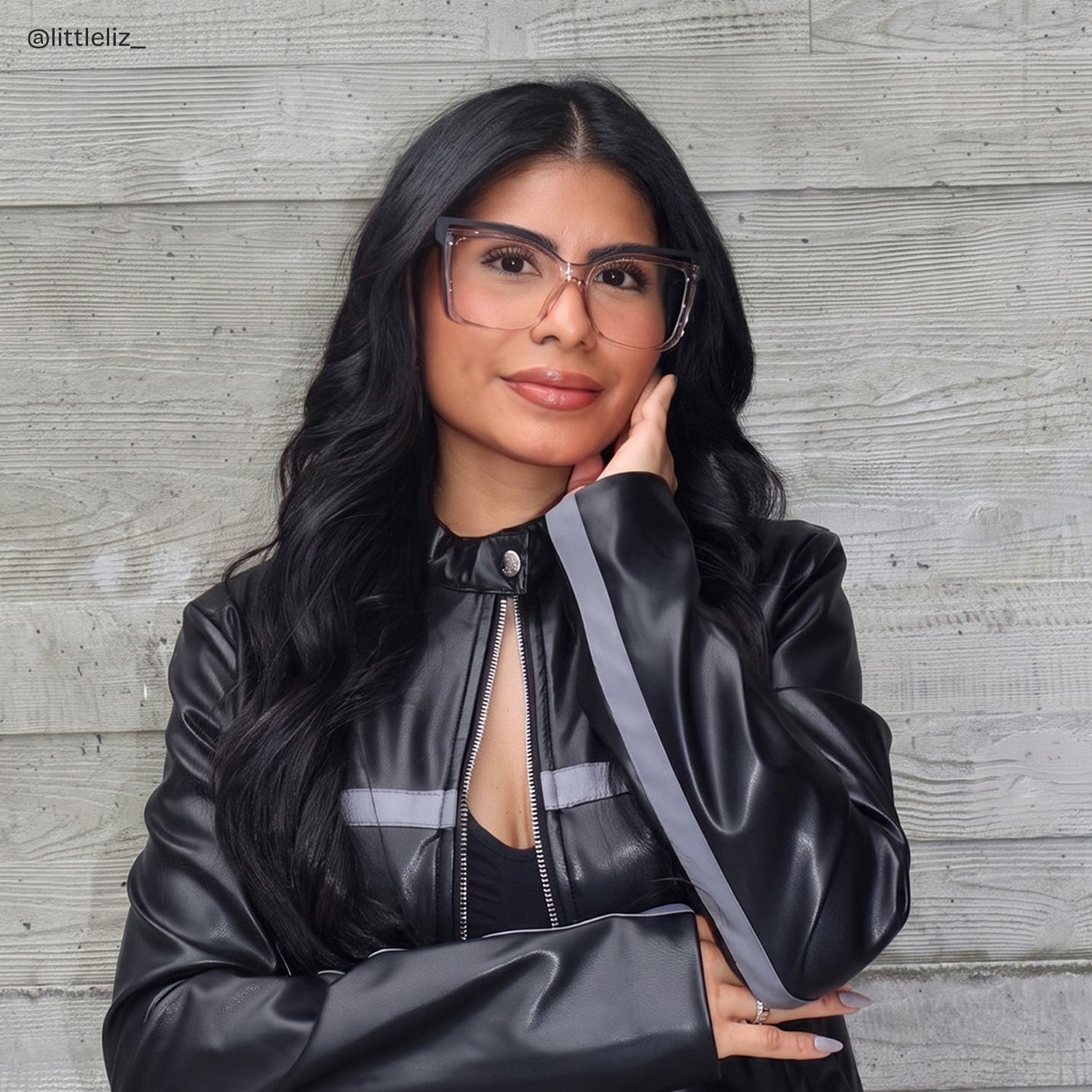Twolla Square Beige Glasses with Black Edge for Women | ZEELOOL6