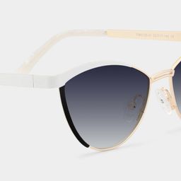 Sydney White Cat eye Sunglasses4