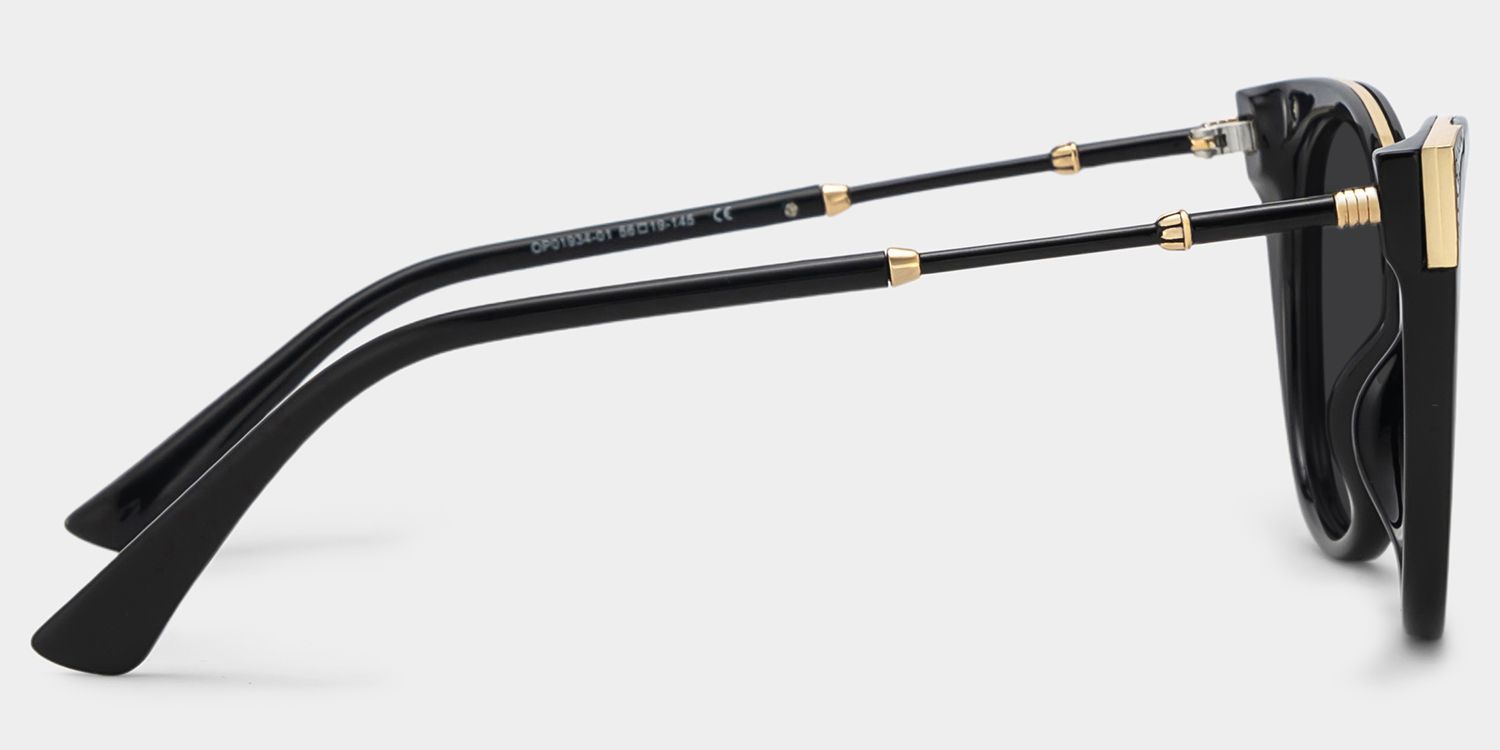 Dalton Cat Eye Black Prescription Sunglasses | ZEELOOL3