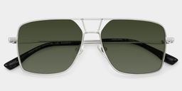 Debbie Silver Aviator Sunglasses2
