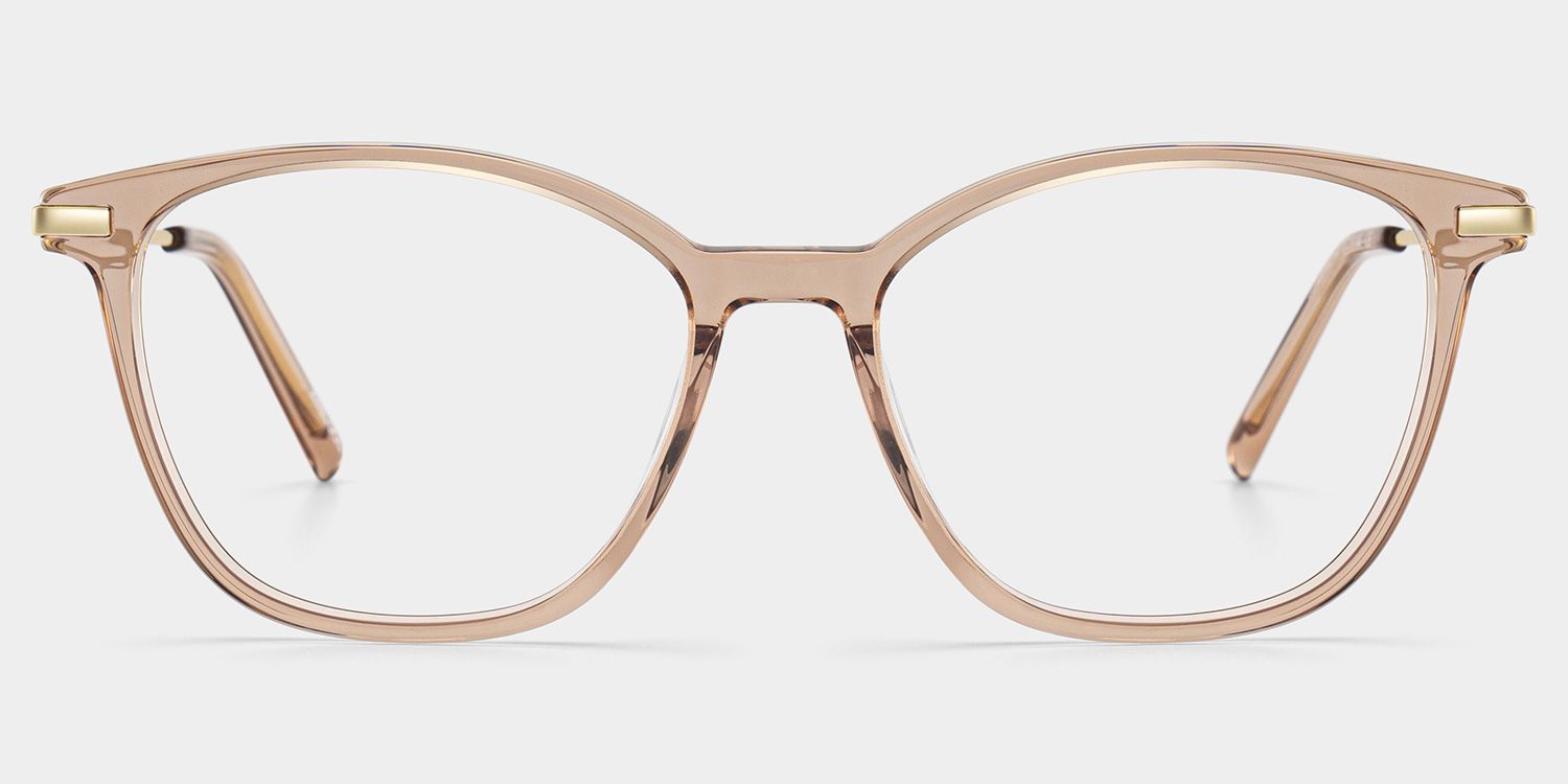 Jessica Beige Cat Eye Glasses for Women | ZEELOOL1
