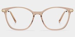 Jessica Beige Cat eye Glasses1