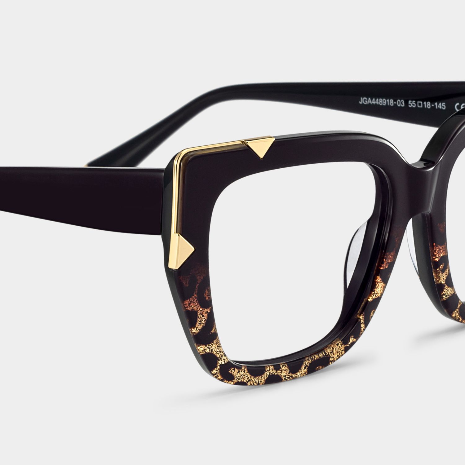 Dax Square black leopard print Frame Eyeglasses for Women| ZEELOOL6