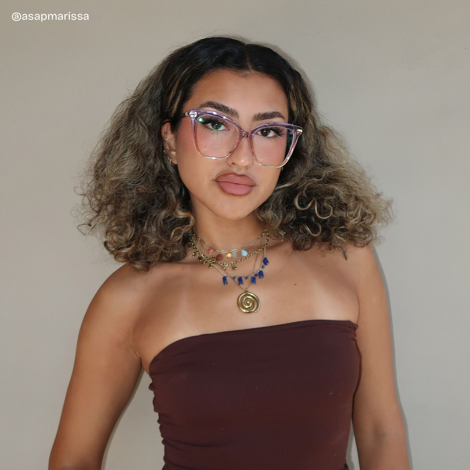 Lamar Multicolor Frame Glasses with Butterfly Frame Online | ZEELOOL7