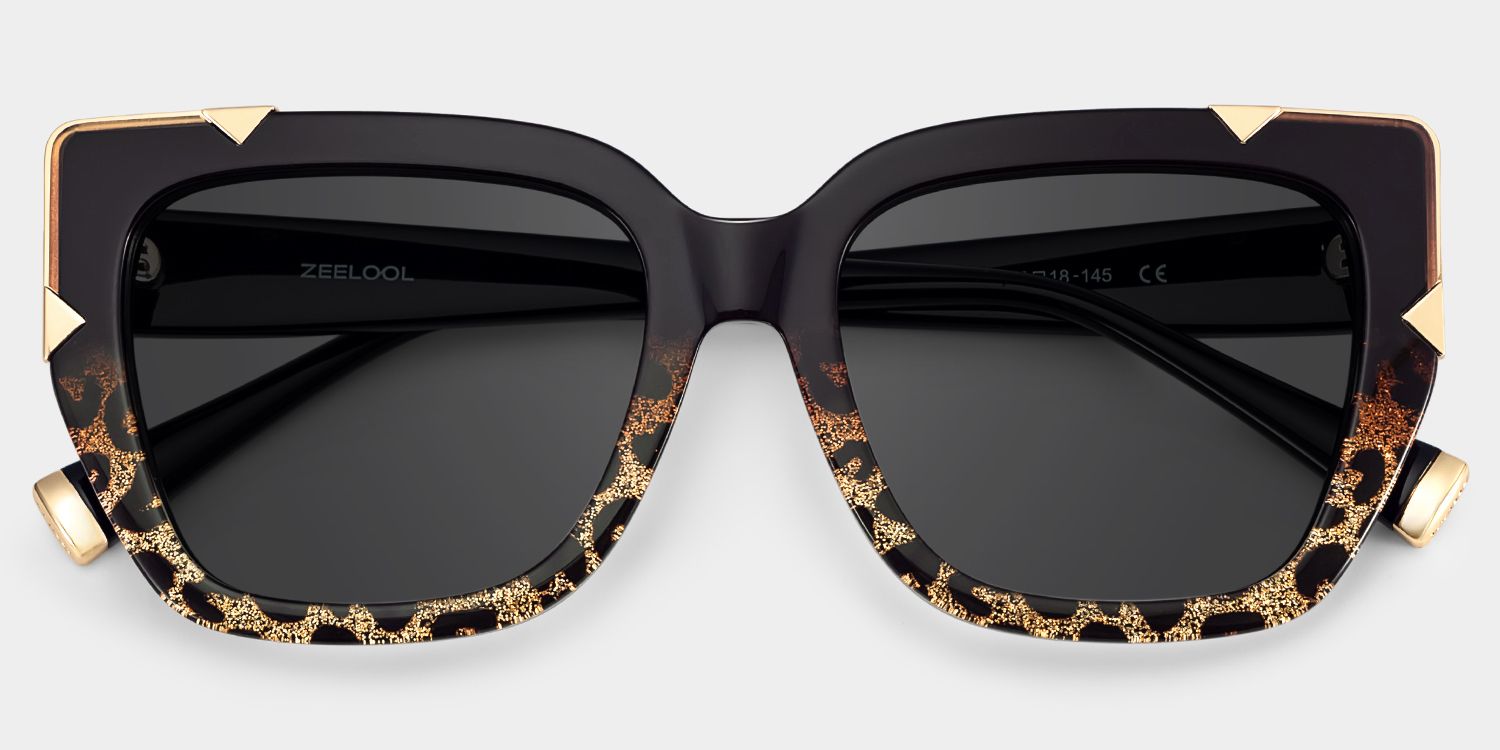 Dax Two-Tone Square Polarized Sunglasses for Driving | ZEELOOL1