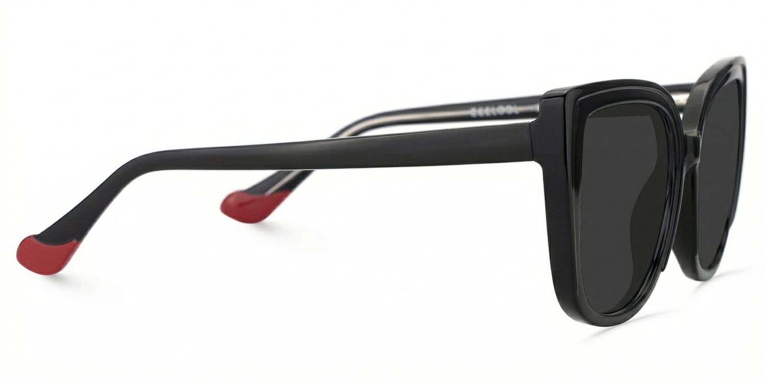 Fenn Cat Eye Style Black Frame Sunglasses | ZEELOOL3