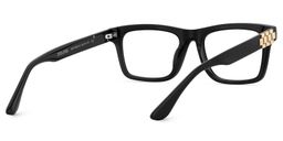 Sammi Black Rectangle Glasses5