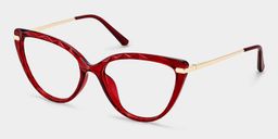 Lucas Red Cat eye Glasses2