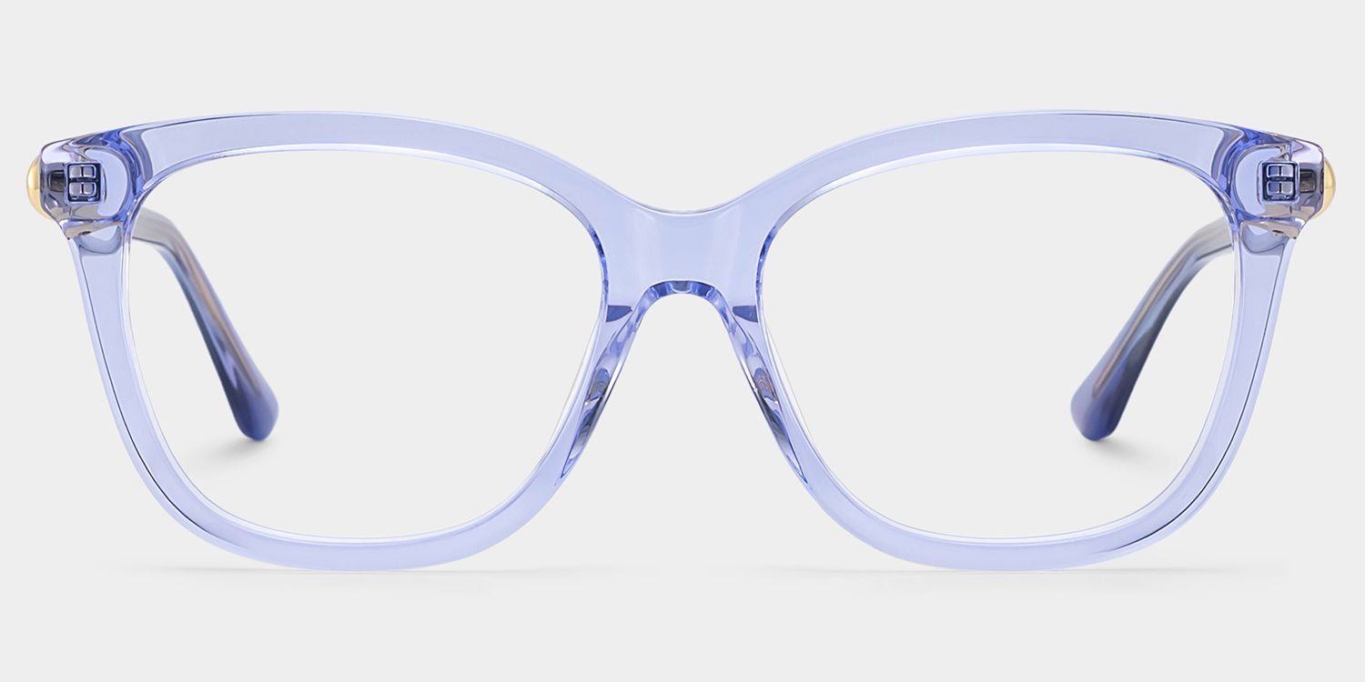 Isabella Clear Blue Square Eyeglass Frames for Sale | ZEE...1