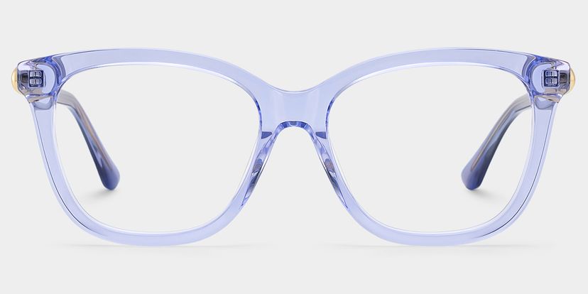 Isabella Clear Blue Square Glasses