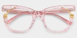 Pearl Pink Cat eye Glasses3