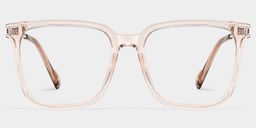 Zeyna Beige Square Glasses0