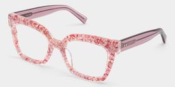 Renata Pink Square Glasses5