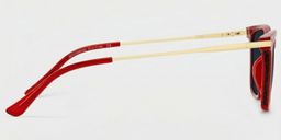 Selena Red Rectangle Sunglasses3