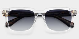 Connor Clear Rectangle Sunglasses1