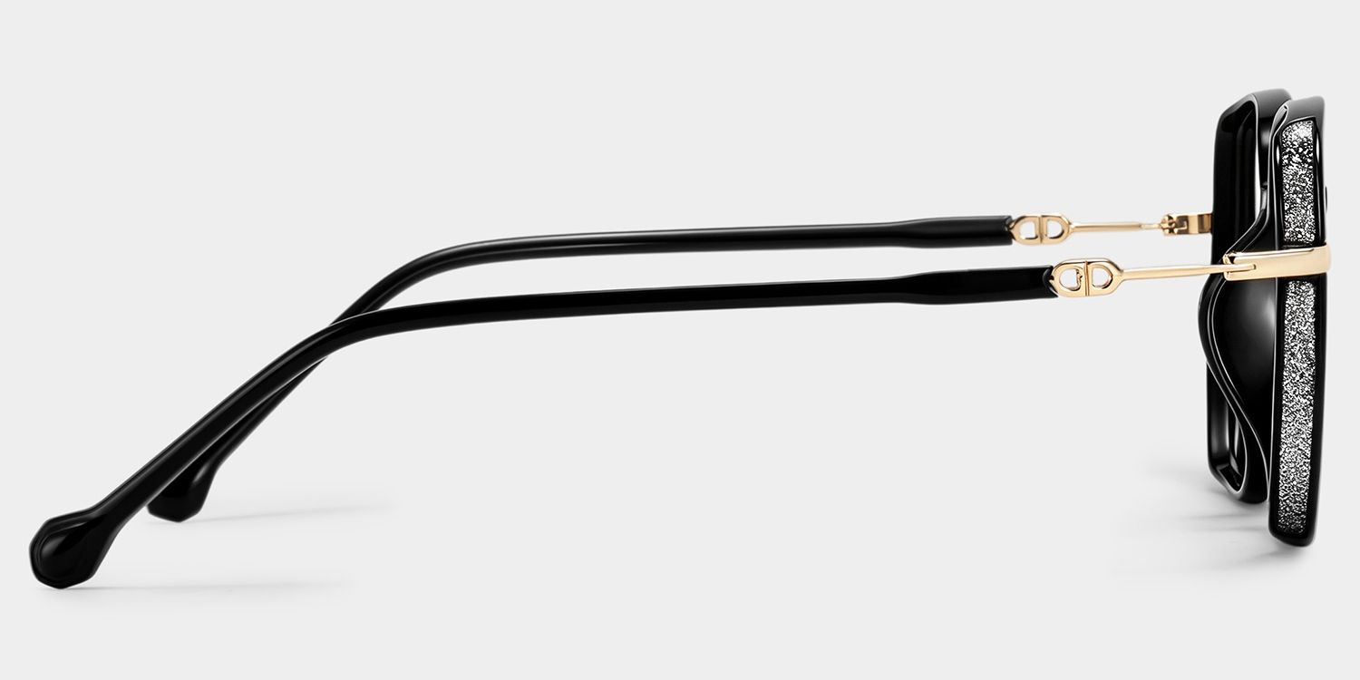 Joana Geometric Black TR90 Glasses for Women | ZEELOOL3