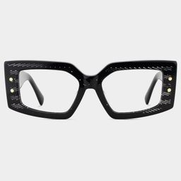 Lynette Square Red-Floral Glasses0