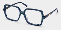 Elena Blue Tortoise Square Glasses3