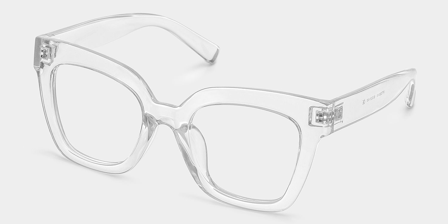 Malcolm Square Clear TR90 Frame Glasses | Zeelool2