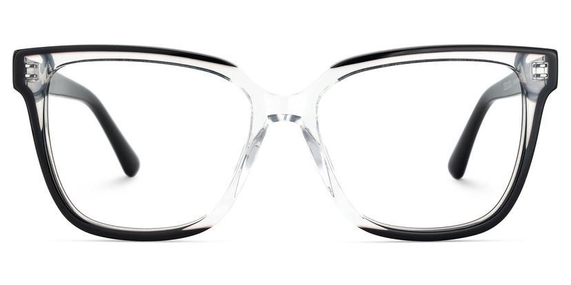 Benguie Black Clear Square Glasses