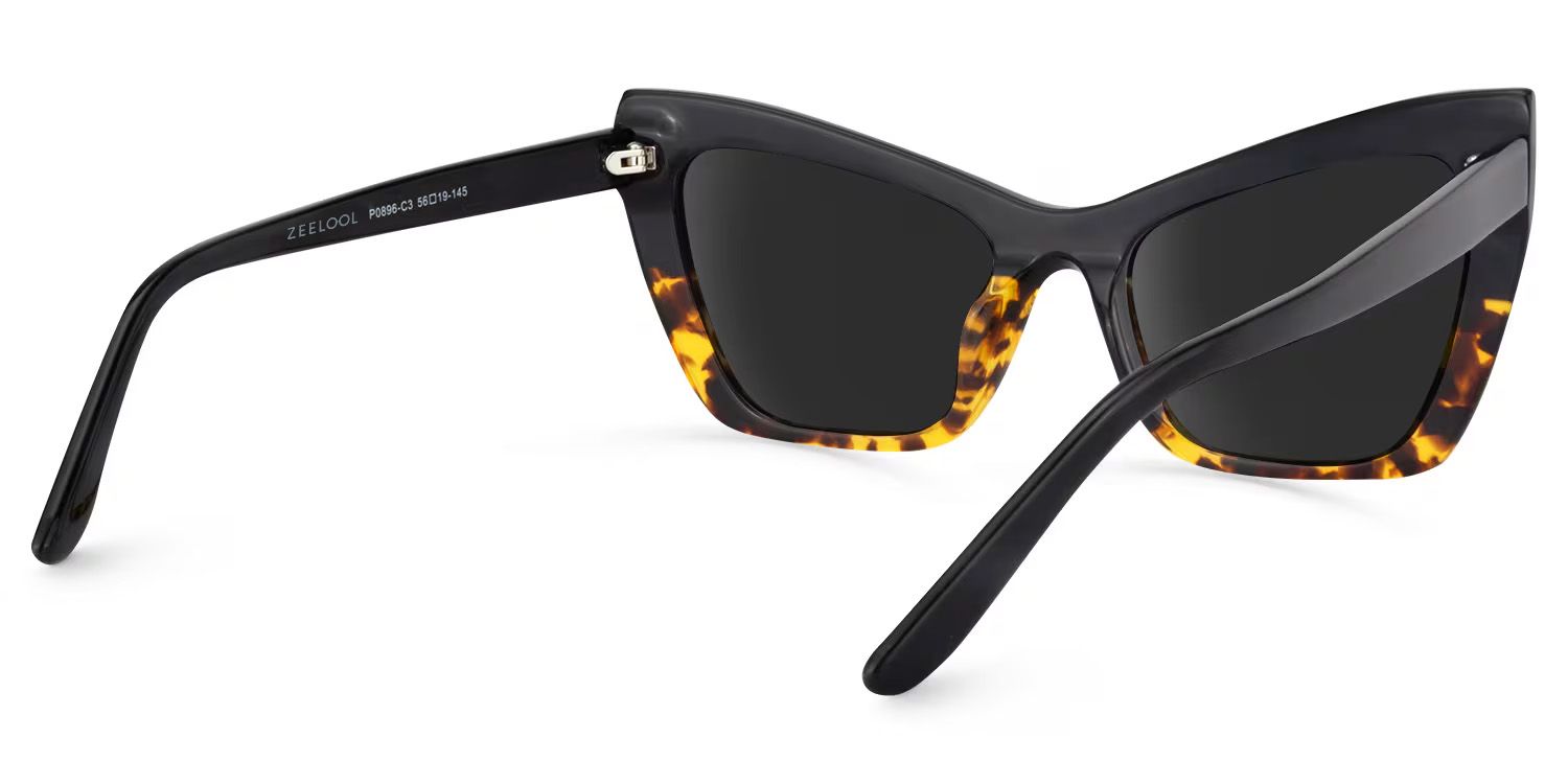 Driscoll Yellow-Tortoise Cat Eye Polarized Sunglasses for Driving | ZEELOOL4