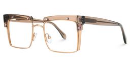 Kiana Beige Square Glasses2