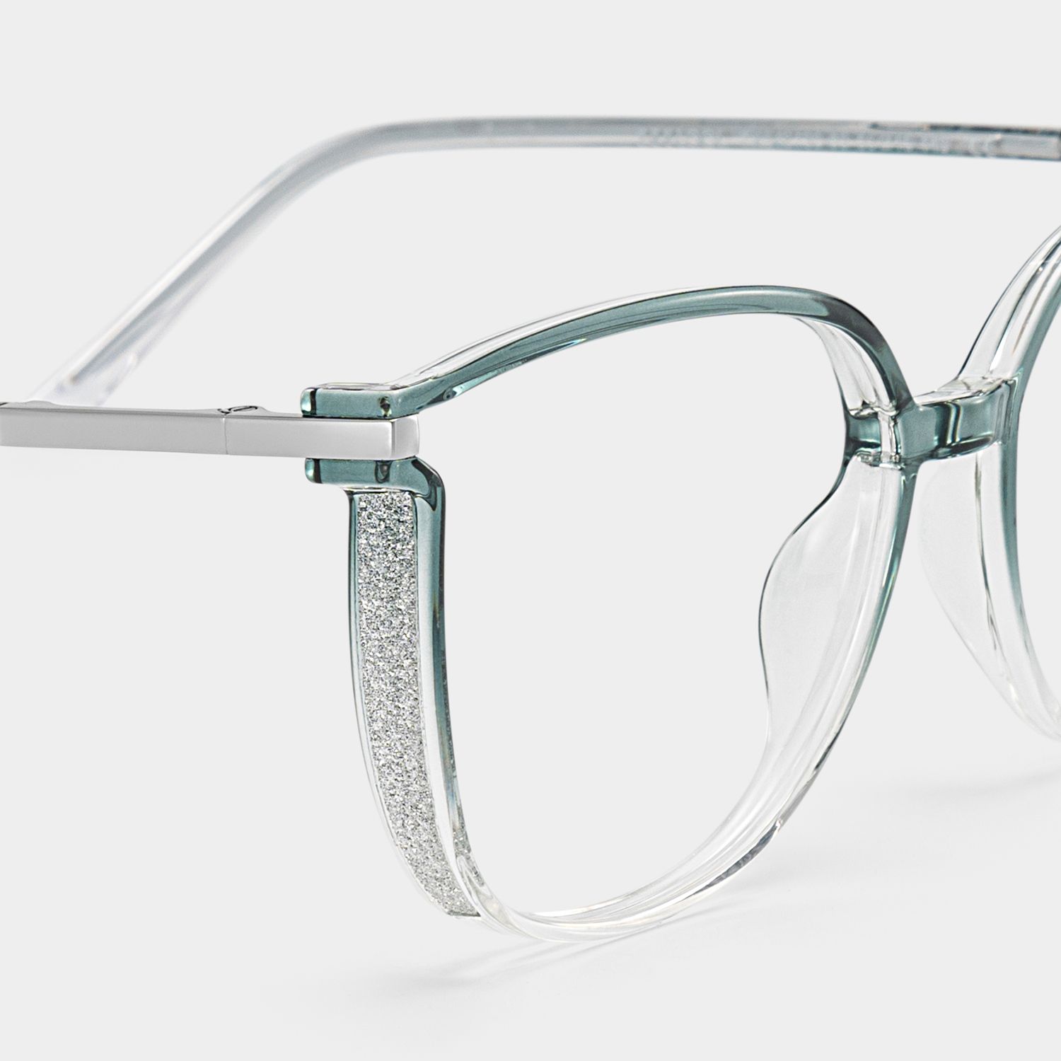 Rodz Sage Green Frame Glasses with Square Design | ZEELOOL4