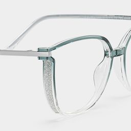Rodz Gray Green Square Glasses4