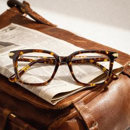 Thomas Tortoise Rectangle Glasses0