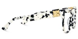 Kerri Cow Print Square Glasses5