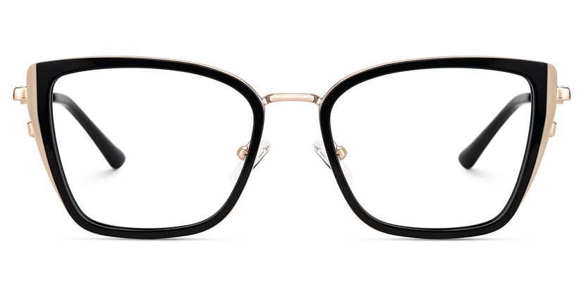 Juniper Black Rectangle Glasses