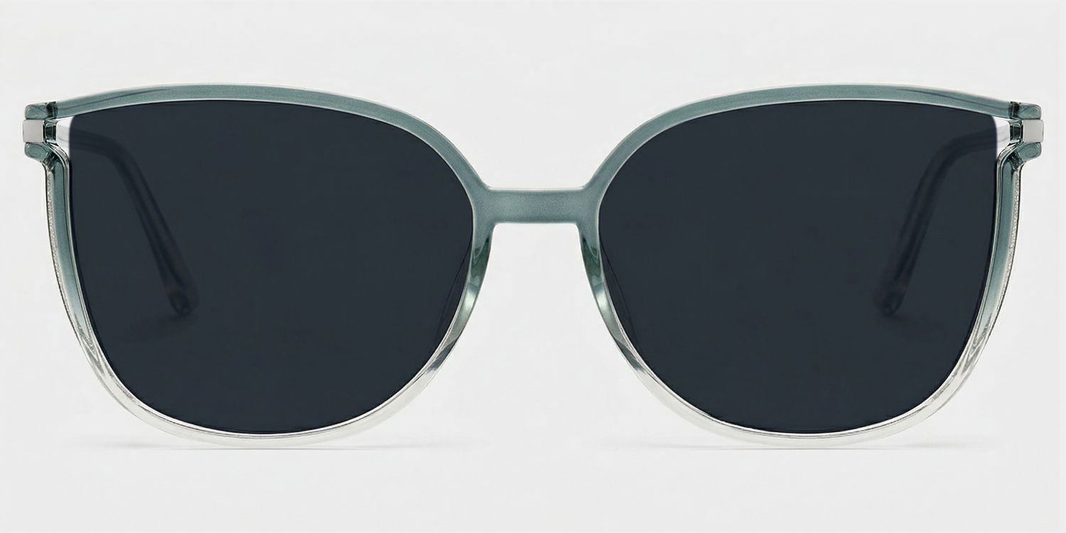 Rodz Square Green Prescription Sunglasses | ZEELOOL0