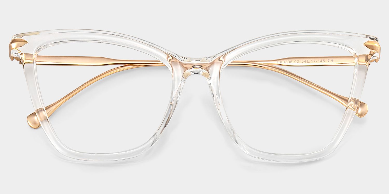 Hilary Butterfly Clear Frame Glasses | Zeelool2