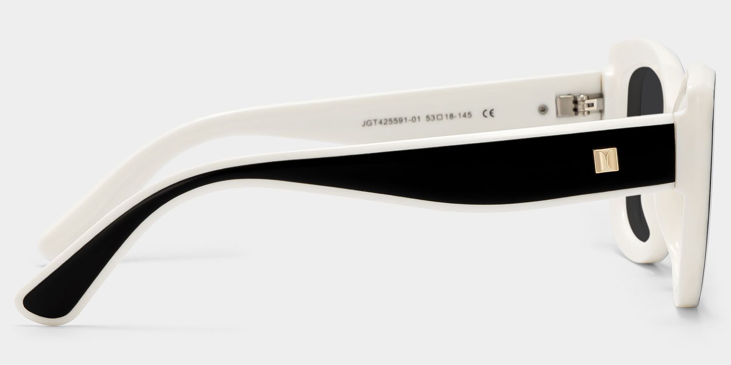 Rosie Black White Butterfly Polarized Sunglasses for Driving | ZEELOOL4