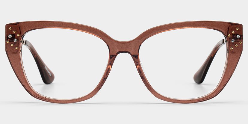 Alma Brown Butterfly Glasses