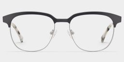 Wren Dark-Gray Browline Glasses0