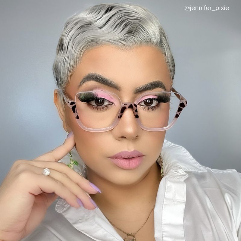 Kellina Two-Tone Square Glasses