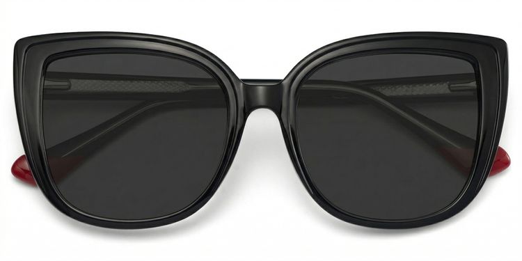 Fenn Black Cat eye Sunglasses