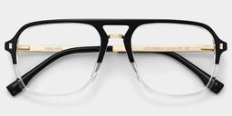 Kilworth Black-Clear Aviator Glasses1