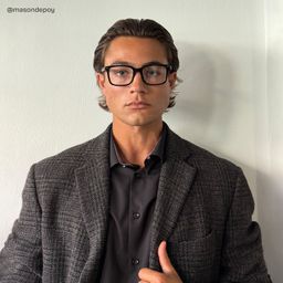 Noah Black Rectangle Glasses7