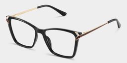 Tricee Black Square Glasses3