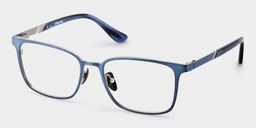Aubrey Blue Rectangle Glasses3