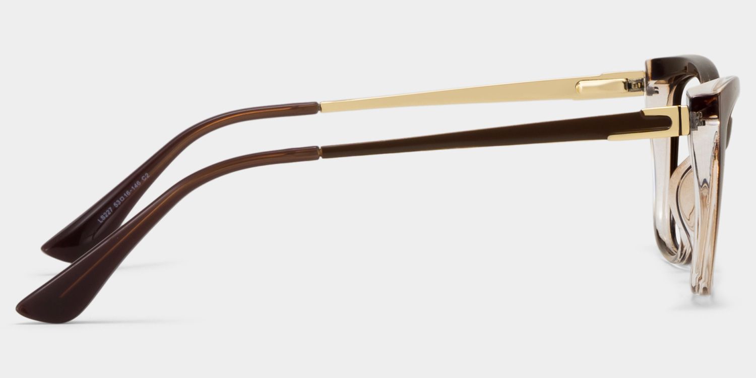 Harlow Brown Frame Glasses with Rectangle Frame Online | ZEELOOL3