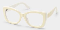 Rosie Cream White Butterfly Glasses3