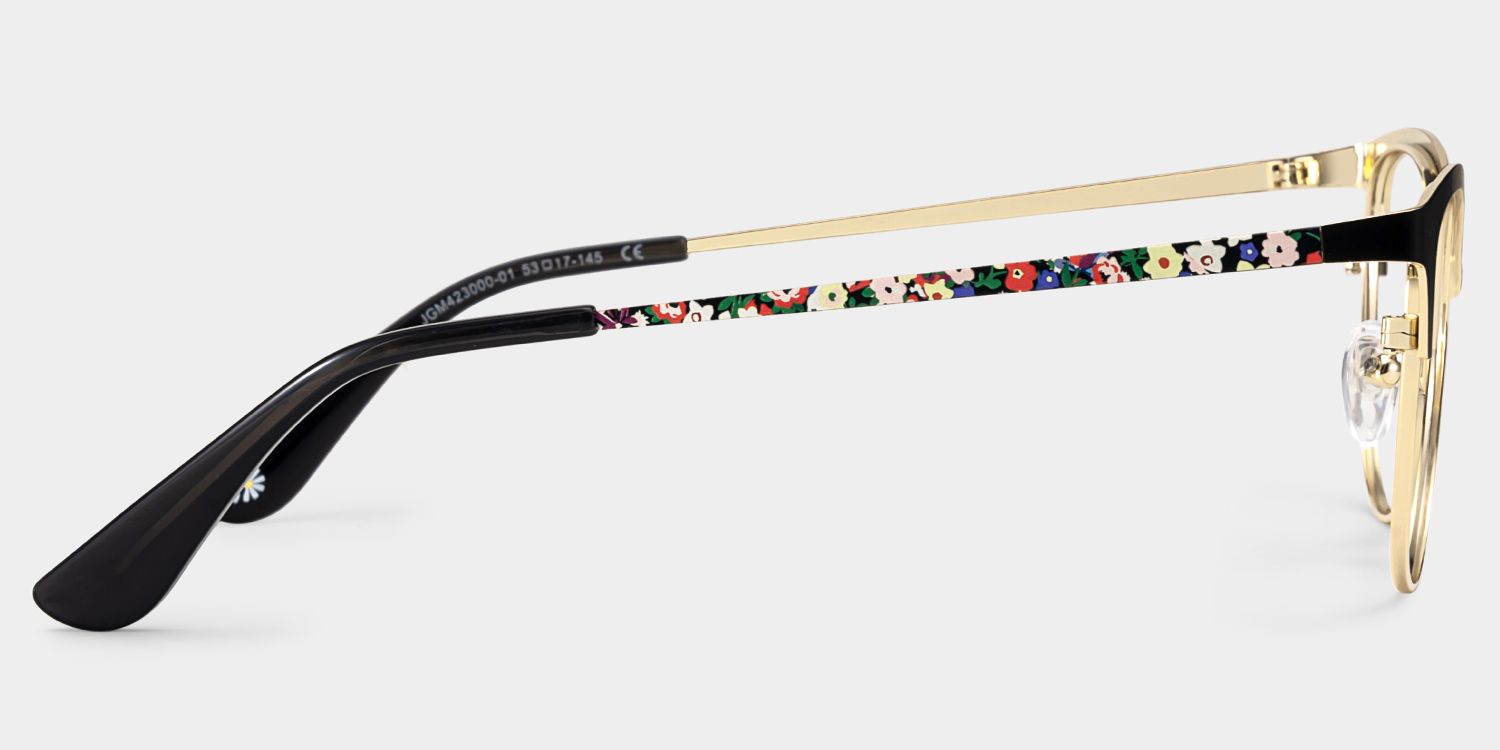 Lacey Black Frame Glasses with Browline Frame Online | ZEELOOL6